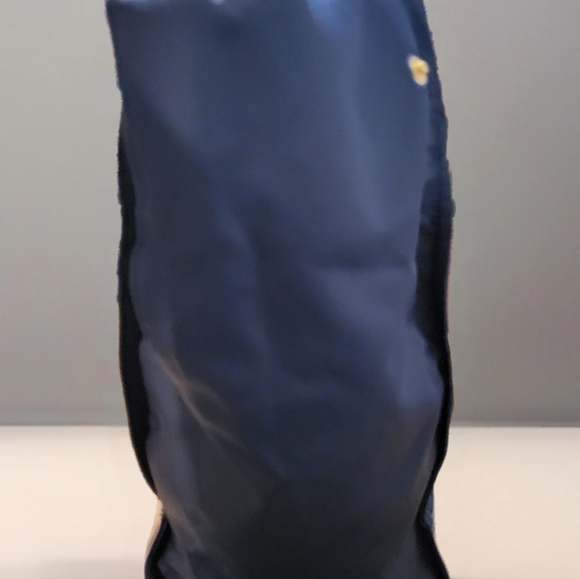 TORY BURCH ELLA nylon TOTE Navy Blue Tote Bag. SNAP Closure On Sides. - Picture 4 of 11